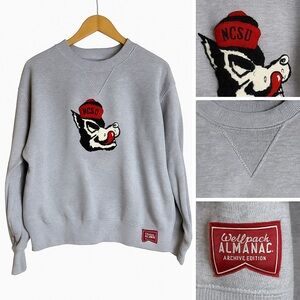 Sweatshirt L Gray NCSU Wolfpack Hillflint Archive Edition